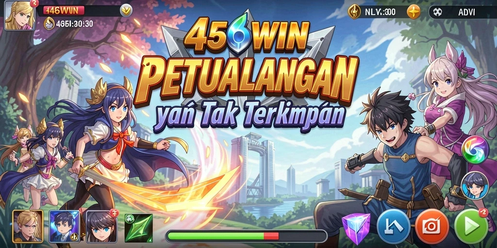Tampilan gameplay menarik dari 456WIN dengan karakter Anime yang unik.