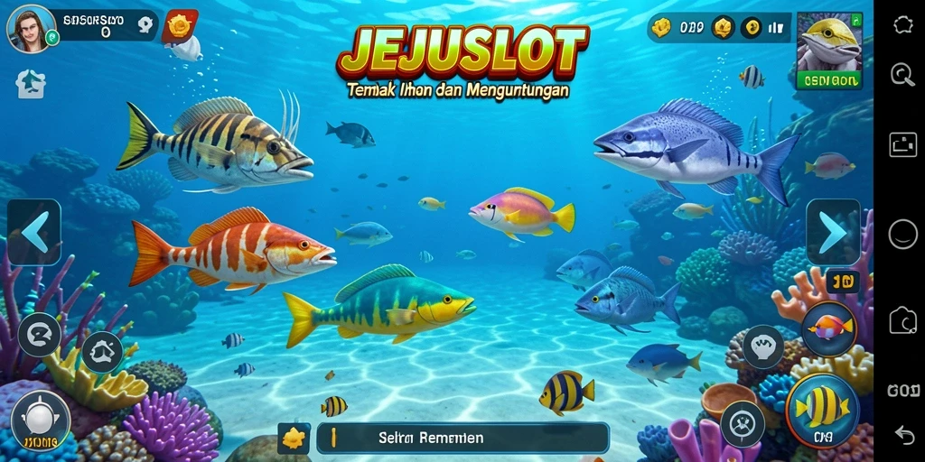 Gameplay seru menembak ikan di JEJUSLOT.