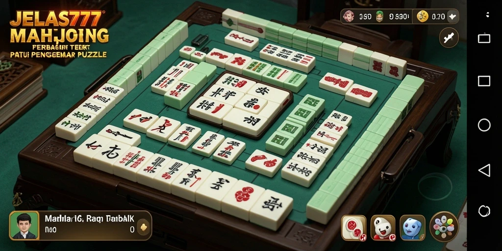 Tampilan permainan Mahjong yang menarik di JELAS777.