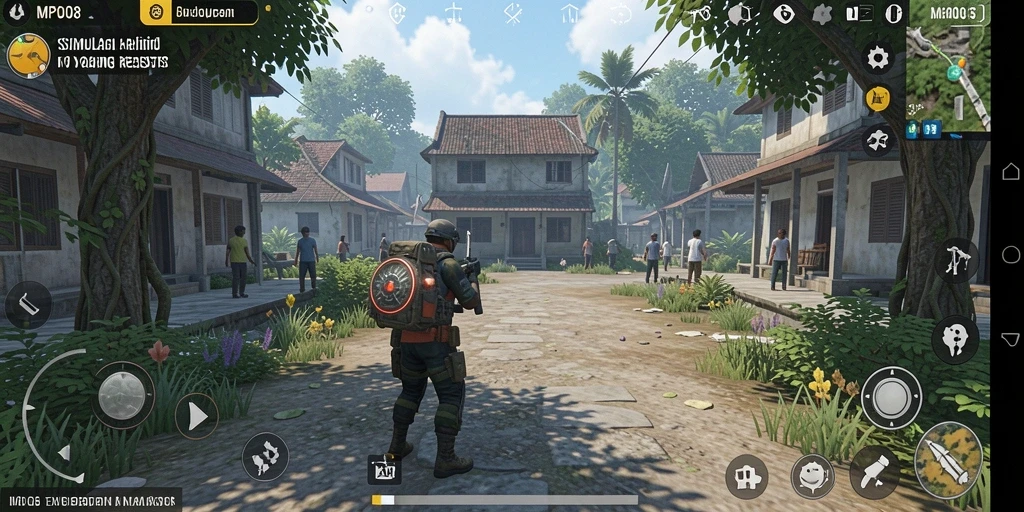 Tampilan gameplay MPO08 yang menakjubkan dan interaktif.