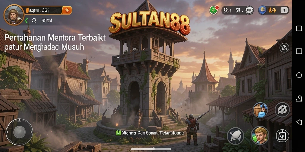 Gameplay intens dalam SULTAN88 Tower Defense.