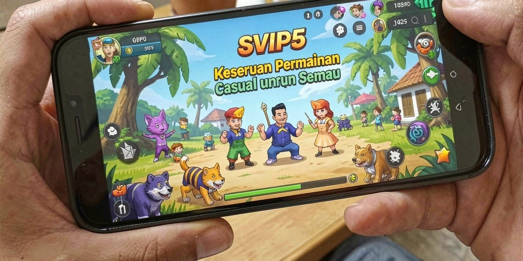 Screenshot dari gameplay SVIP5 yang menampilkan keseruan bermain Casual.