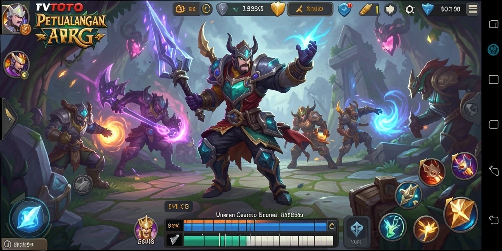 Tampilan gameplay ARPG yang menegangkan dan seru di TVTOTO.