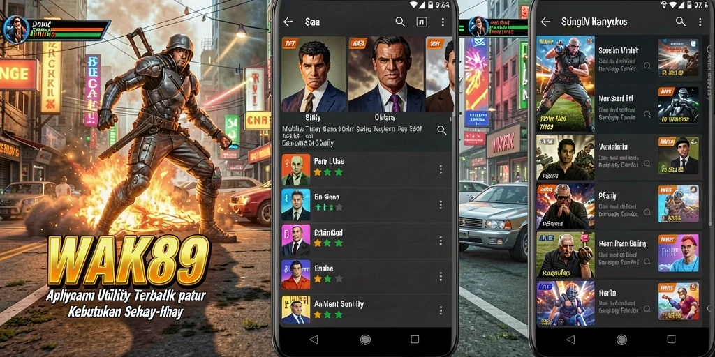 Screenshot utama WAK89 menampilkan antarmuka pengingat yang informatif.